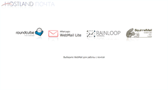 Desktop Screenshot of mail.hostland.ru